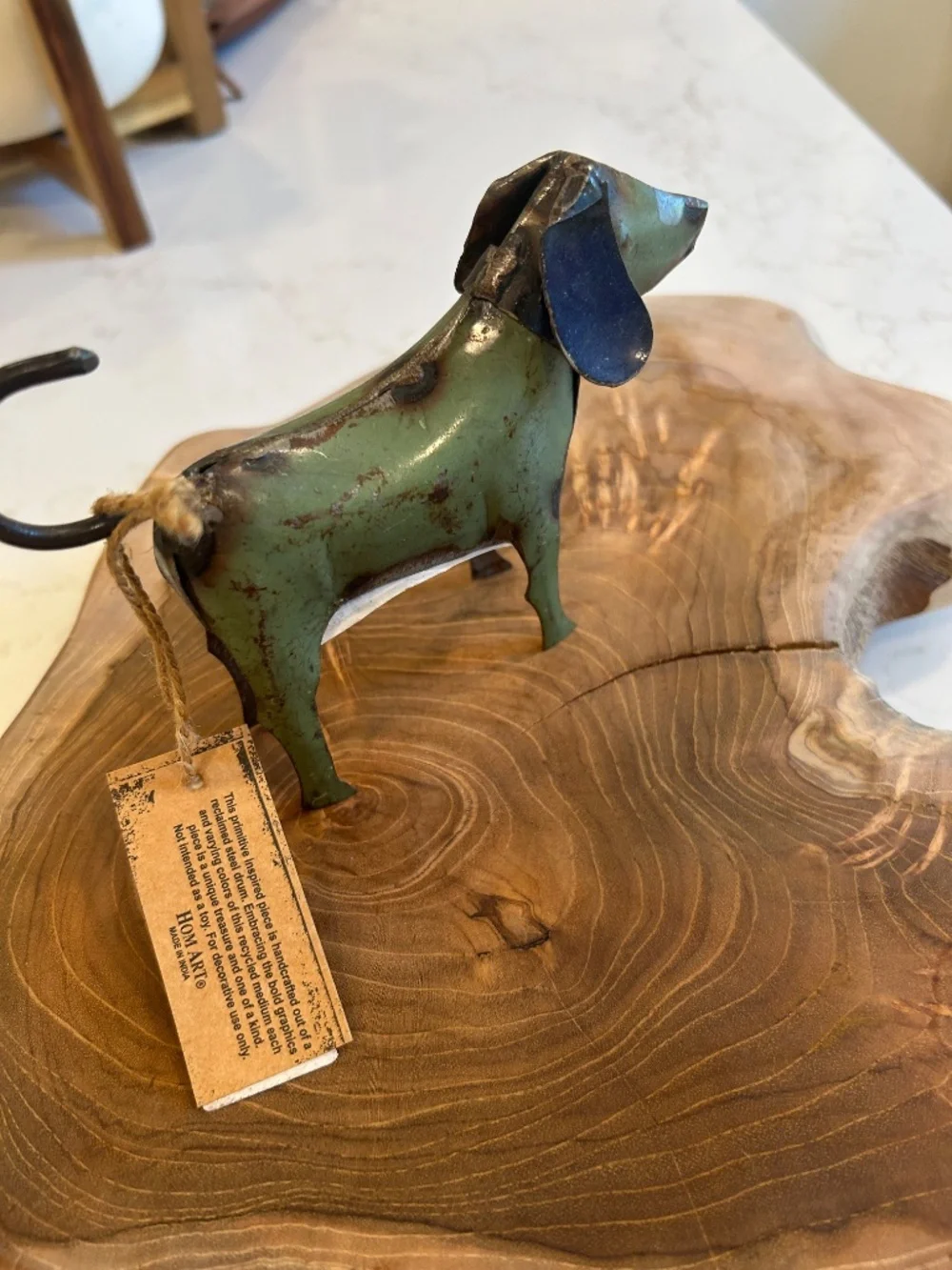 Adorable HomArt recycled metal dog